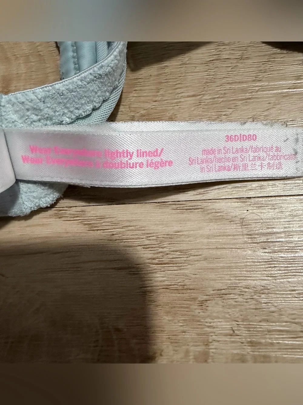PINK Victoria's Secret Light Blue Molded T-Shirt Bra